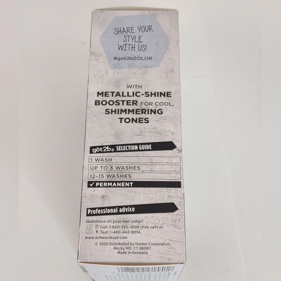 Got2B Hair Color Blue Mercury Metallics NWT Schwarzkopf - Picture 5 of 10